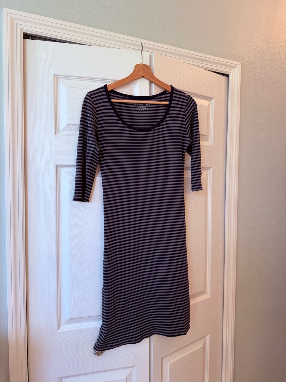 Christina lehr cotton striped dress size 2